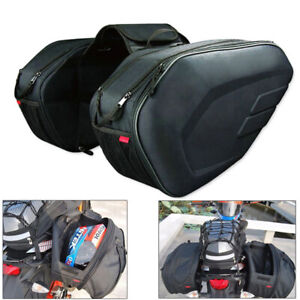 Motorcycle Pannier Bag Luggage Saddle Bags &Rain Cover Large Capacity Universal