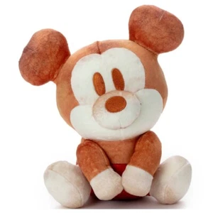 Takara Tomy ARTS Disney Soft Plush Nui Bread Style S Size Sitting Mickey Mouse - Picture 1 of 4