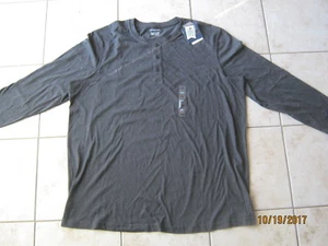 New Men's Big Tall Croft & Barrow 2XB Classic Fit Easy Care Henley L/S Shirt - Picture 1 of 5