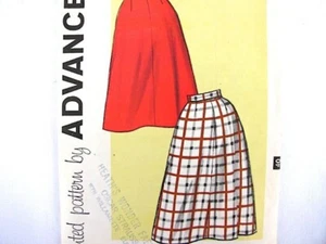 Vintage Basic A-Linie Rock Schnittmuster Bund Advance 9402 Taille 30 Schnitt - Bild 1 von 5