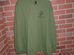 US MARINE CORPS TSHIRT MANICA LUNGA UOMO LOGO TAGLIA XL - Foto 1 di 3