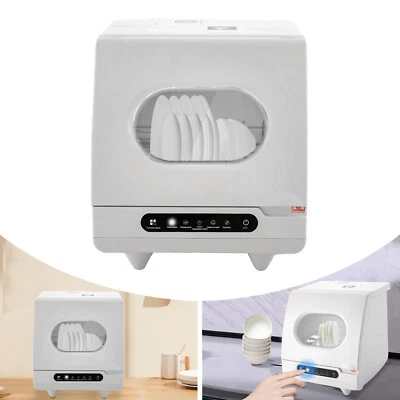 Blanco Mini Lavavajillas Encimera Lavavajillas Portátil - Imagen 1 de 4