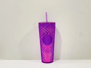 Starbucks Light Purple Taffy Jeweled Studded Cold Cup Tumbler - Picture 1 of 2