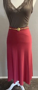 THEORY Gorgeous Pink Silk Midi Flowy Versatile Slip Skirt size 6 - Picture 1 of 10