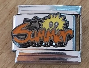 SUMMER SUN SUNSHINE I LOVE Italian Charm 9mm Bracelet Link gift - Picture 1 of 1