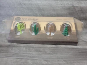 Seasoning Shakers Set Genuine Qualy Four Seasons Spice Pepper Salt Cruet Rack - Picture 1 of 10
