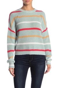 Brand New Nordstrom ABOUND Spring Stripe Sweater in Blue Cloud  - So Cute! - Picture 1 of 2
