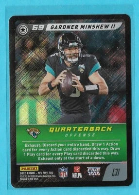 Gardner Minshew II 2020 NFL FIVE FOIL Parallel - Image 1 of 2