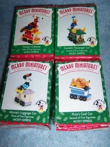 1998 Hallmark Merry Miniatures Figurines- Mickey Express, Set of 4 - Picture 1 of 5