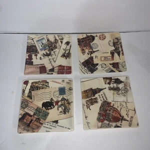 Williams Sonoma Grande Tour M Lange, 2008 Appetizer Plates, Set of 4 Small Salad - Picture 1 of 3