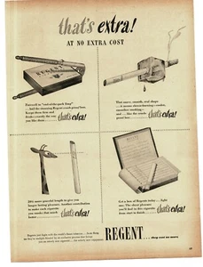 1946 Regent Cigarettes Giraffe Nutcracker Ice Cube art Vintage Print Ad - Picture 1 of 1