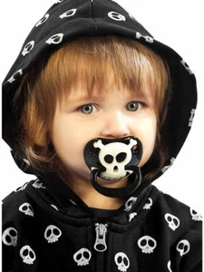 Pirate Pacifier Soother with Orthodontic Nipple Glows in the Dark - Picture 1 of 4