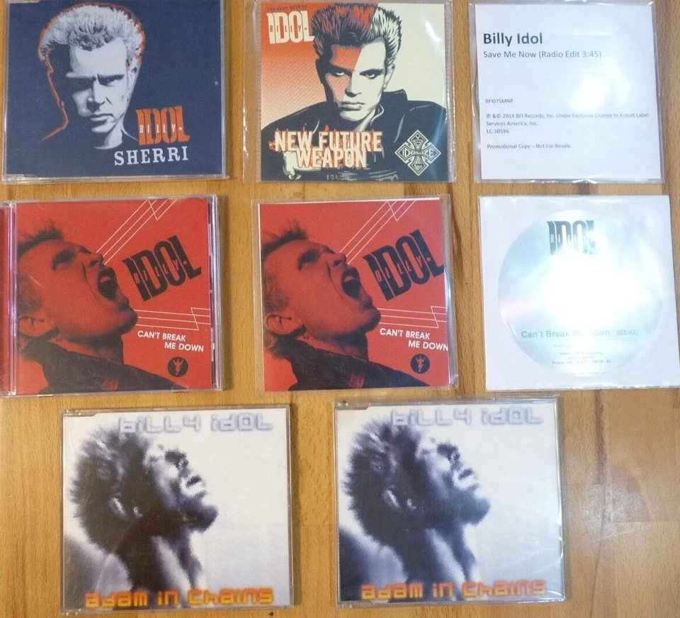 BILLY IDOL - 5" - MAXI CD - COLLECTION - SAMMLUNGSAUFLÖSUNG (11) - Bild 1 von 1