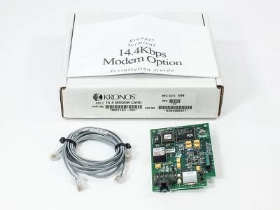 Kronos 8601183-001 14.4Kbps Modem Card for 460F Time Clock Terminal - New in Box - Image 1 of 4