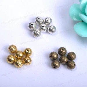 50 piezas cuentas espaciadoras de flores tibetanas de plata, oro, bronce 7,5 mm A567 - Imagen 1 de 5