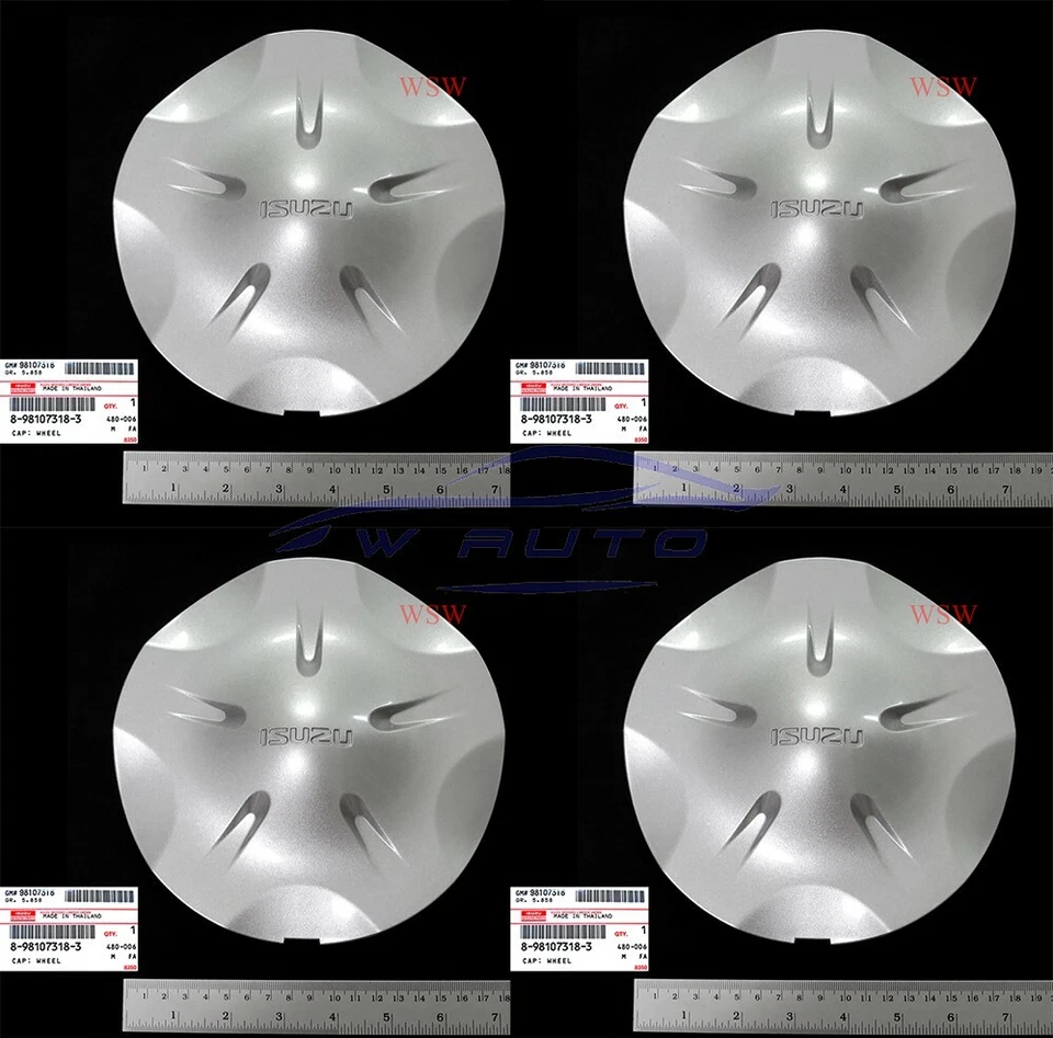 Cover Cap Wheel Hub Silver All D-max Pickup 4wd Fit Isuzu DMAX Genuine Parts