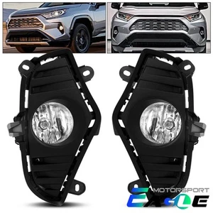 Fit 2019 2020 Toyota RAV4 Front Bumper Fog Lights Lamp w/Wires Switch Kits - Picture 1 of 8