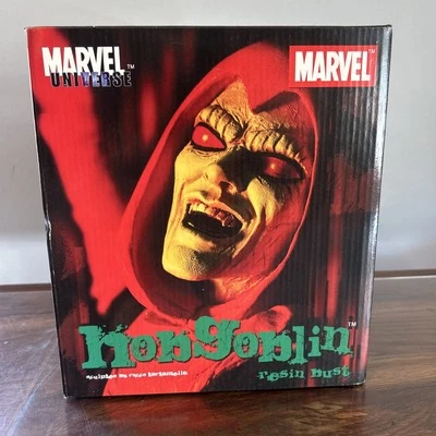 Estatua Busto de Resina Hobgoblin Universo Marvel 2003 Diamond Select Limited Nueva Foto 1 de 4
