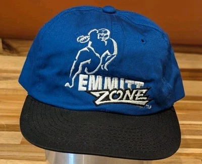 De colección Emmitt Smith Dallas Cowboys Emmitt Zone Starter Snapback Sombrero Años 90 NFL Foto 1 de 4