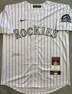 COLORADO ROCKIES- CHARLIE CONDON AUTOGRAPH PINSTRIPE NIKE JERSEY JSA CD81205 - Image 1 of 3