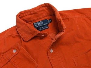 Vintage Polo Ralph Lauren Westerton Luxus Cord Hemd Herren Medium Feinkord - Bild 1 von 14