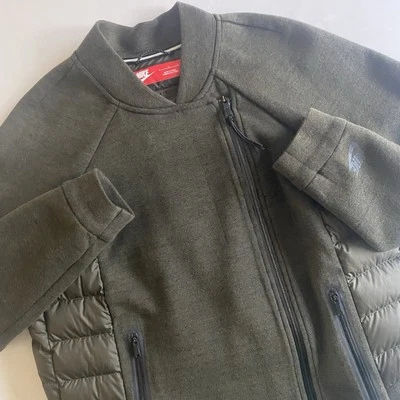 Nike Aeroloft 800 Down Tech Fleece Jacket Women Large Cropped Full Zip - Image 1 of 4