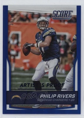2016 Score Jumbo Artist's Proof /50 Philip Rivers #260 - Image 1 of 2