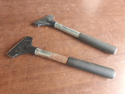 Lot Of (2) HYDE Tools Pro Flooring Razor Scrapers 12" Inch Bundle Of 2 Excellent - Image 1 of 4