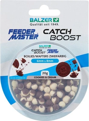 Balzer Catch Boost Method Feeder Boilies (Wafter) zweifarbig 6/8 und 10/12 mm - Bild 1 von 4