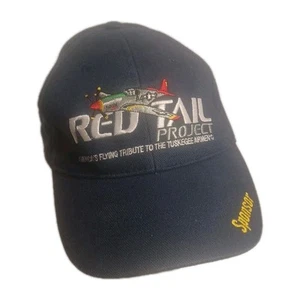 Red Tail Project Tuskegee Airmen Sponsor Hat Blue Adjustable OSFA - Picture 1 of 4