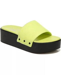 Dr. Scholl’s Pisces Max Lime Platform Slide Sandals. Size 9. NIB! - Picture 1 of 13