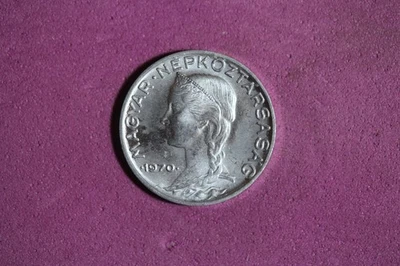 1970 Hungary 5 Filler Aluminum Coin #M23187 - Image 1 of 2