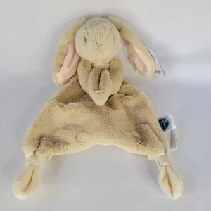Mary Meyer Bunny Lovey Beige Tan Plush Knotted Security Blanket Rabbit 13" Pink - Picture 1 of 12