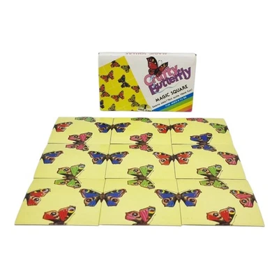 Vintage 1980's Crafty Butterfly Magic Square Card Game Crazy Puzzle Free Post - Image 1 of 4