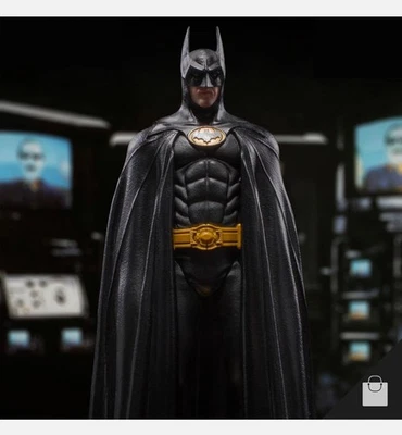 Iron Studios Batman 1989 Statue Figure DC Dark Knight Michael Keaton Rare 1:10 - Image 1 of 4