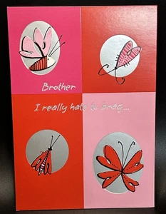 For Brother Valentine's Day Greeting Card w/Envelope - Picture 1 of 4