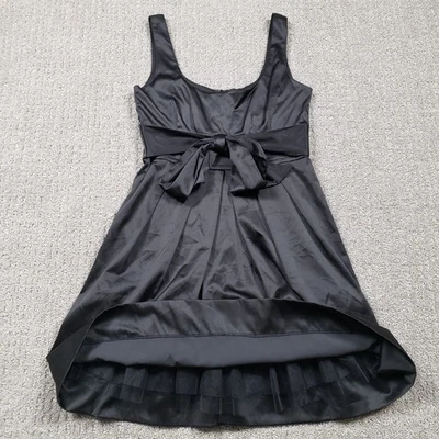 Vestido Teeze Me tamanho 9 preto regata gola baixa ajuste flare coquetel de volta ao lar NOVO COM ETIQUETAS - Imagem 1 de 4