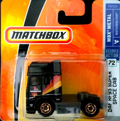 Matchbox #72 (P6423) DAF XF95 Super Space Cab - black (MBX Metal 2009 - SC) - Image 1 of 3
