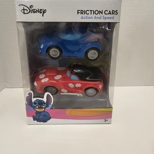 Disney Lilo and Stitch Friction Cars - Juego de dos coches con acción y velocidad NUEVO - Imagen 1 de 6