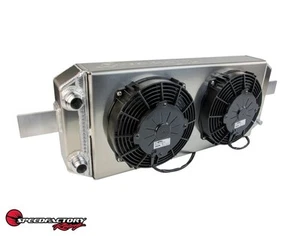 SpeedFactory Tucked Radiator K Series w/ -16an - Radiator w/ Shroud/Fan Kit - Picture 1 of 4
