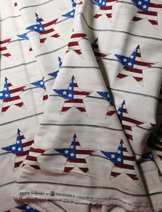 Moda - America the Beautiful - Tela acolchada crema Barnwood con estrellas 🌟 - Imagen 1 de 3