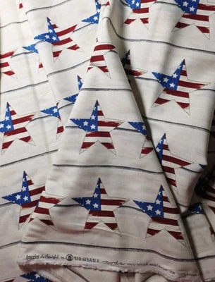 Moda - America the Beautiful - Barnwood Creme Quilting Fabric With Stars 🌟  - Image 1 of 3