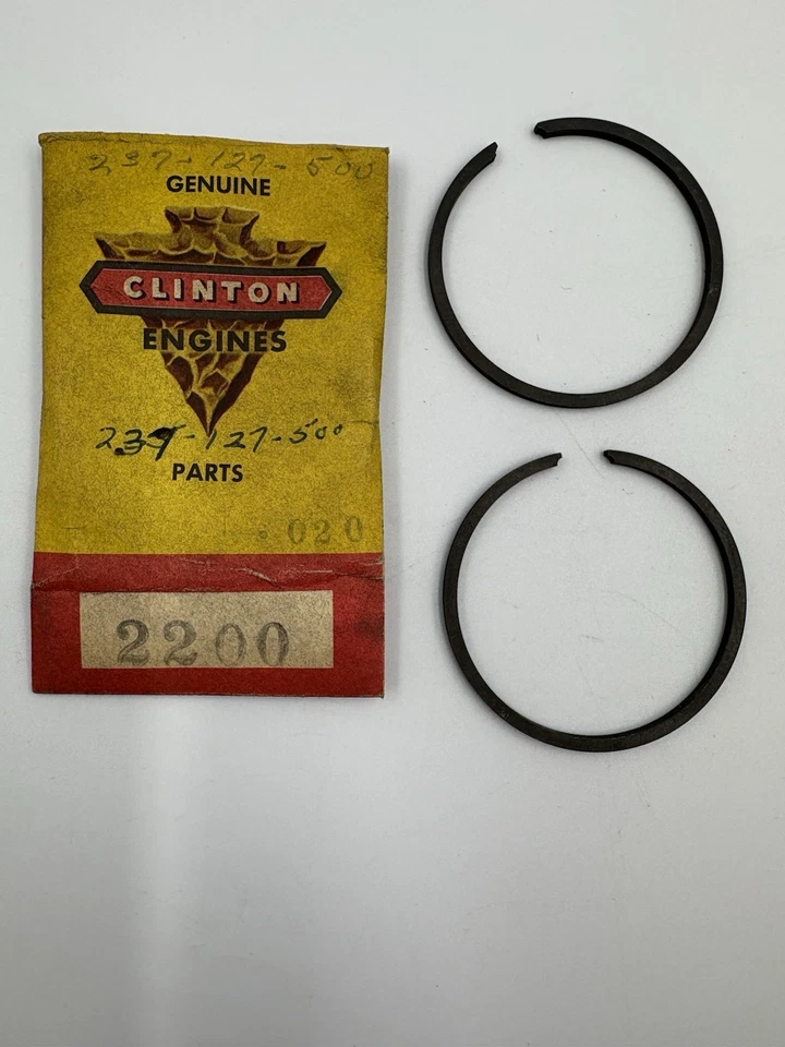 NOS Clinton Engines OEM 2200 Ring Set .020 237-127-500 Foto 1 de 1