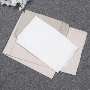 3pcs Linen Fabric Natural Linen Fabric Linen Material Patchwork Fabric Bundles - Picture 1 of 11