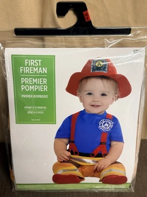 Disfraz de bombero Halloween para bebé 6-12 meses de vestir Foto 1 de 4