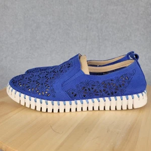 Ilse Jacobson Women’s Suede Slip Tulip Loafers Coastal Preppy Boho 40 US 9.5-10 - Picture 1 of 10