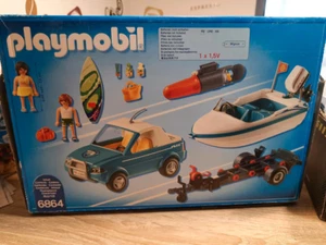 Playmobil Strandauto mit Boots Anhänger 6864 - Bild 1 von 7