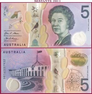 $ AUSTRALIA - 5 DOLLARS 2016 - Polymer - P 62 - UNC; free shipping from 100$