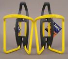 Tacx Allure Yellow Bottle Cages T6406 Pair Road Mountain CX Gravel NOS