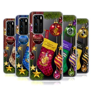 OFFICIAL HARRY POTTER CHRISTMAS ORNAMENTS SOFT GEL CASE FOR HUAWEI PHONES 4 - Picture 1 of 12